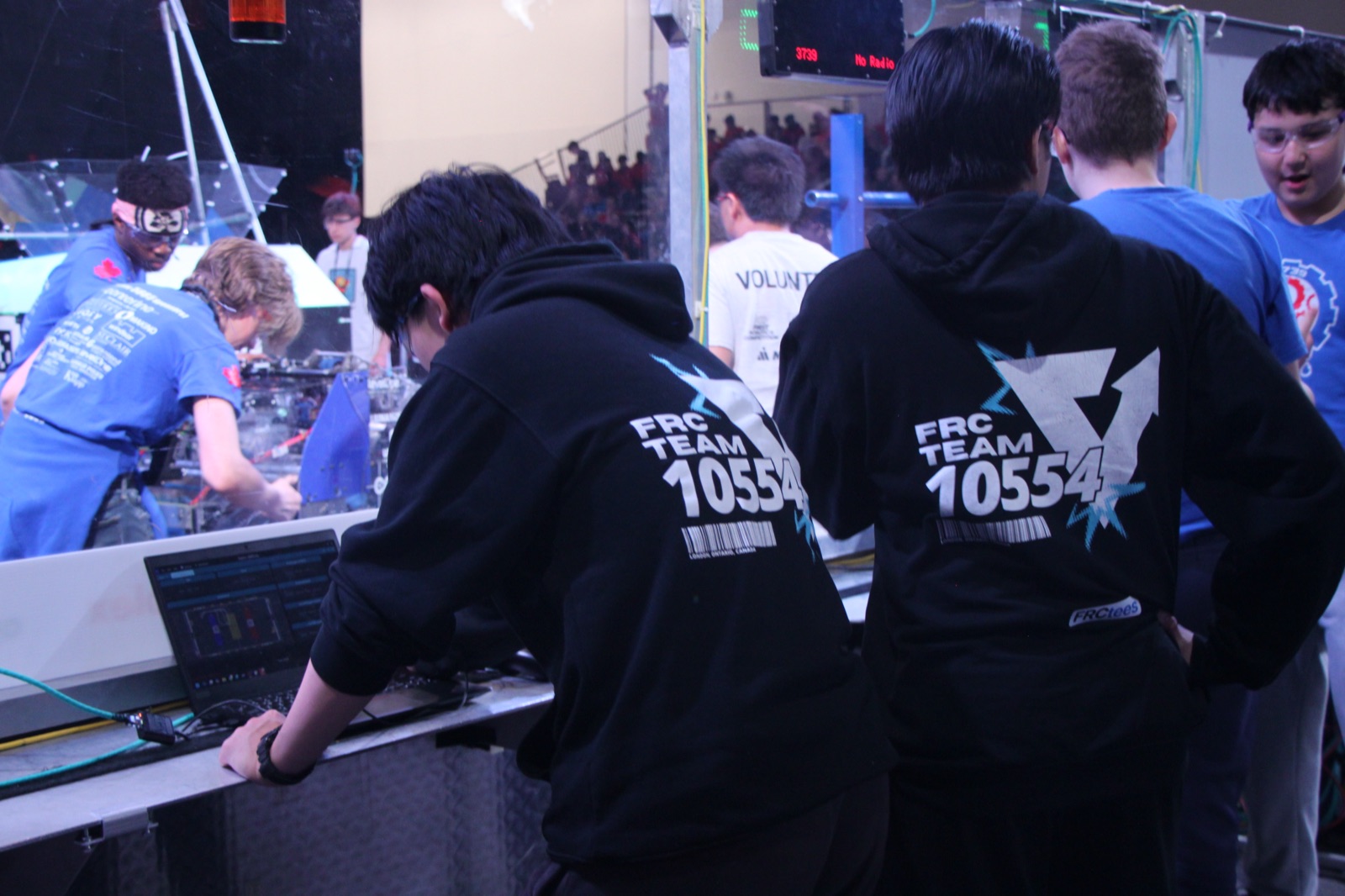 VIPER team members celebrating at competition